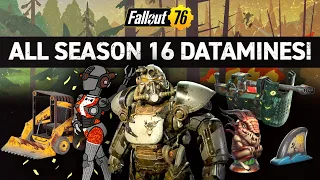ALL DATAMINED REWARDS for Season 16! | Fallout 76