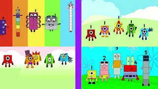 Numberblocks Up to Faster Superparsion   Four Cool Numberblocks intros!