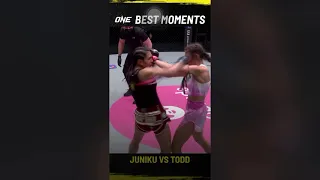 One Championship Alma Juniku and Janet Todd turned up the 🔥 in this INCREDIBLE fight!