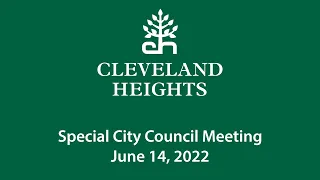 Special City Council Meeting June 14, 2022