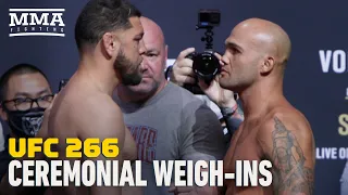 UFC 266 Ceremonial Weigh-Ins | Alexander Volkanovski vs. Brian Ortega | MMA Fighting