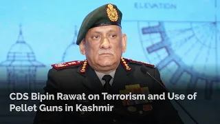 CDS Bipin Rawat on Terrorism and Use of Pellet Guns in Kashmir | Raisina Dialogue 2020