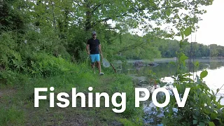 A Peaceful Evening Fishing at the Lake