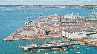 A Walk Around The Portsmouth Historic Dockyard, England