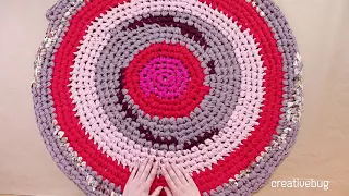 Crocheted Rag Rug Time-lapse