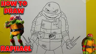 How To Draw Raphael | TMNT : Mutant Mayhem #drawing #tmnt