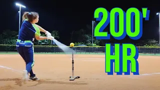 4th Grader Hits Home Runs Over 200 FT. Softball Field Fence