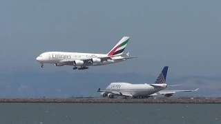 (7-30-15) [HD] Plane Spotting at San Francisco Int'l Airport (KSFO)