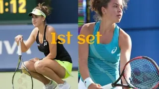 Belinda Bencic (SUI) - Jasmine Paolini (ITA)/ Billie Jean King cup 2022/ 1st set highlights