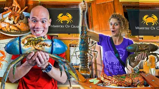 MONSTER Crab Tour in Colombo Sri Lanka - OVER 4 KG OF CRAB!!! 🦀 SRI LANKAN FOOD AT MINISTRY OF CRAB