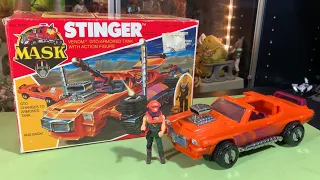 The Stinger M.A.S.K. Venom Action Vehicle with Bruno Sheppard Driver Figure w/ Mask by Kenner 1985