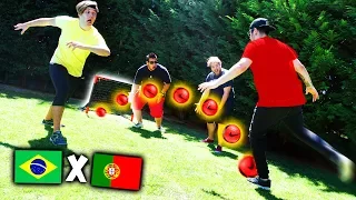 PARTIDA DE FUTEBOL EXTREMA NA CASA ! ( PORTUGAL vs BRASIL )