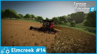 Elmcreek #14 FS22 Timelapse Canola Harvest Contracts, Mowing Grass For Silage Bales, Spraying Crops