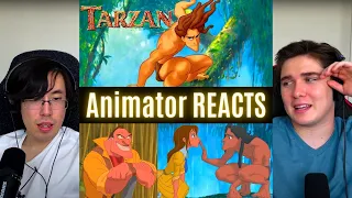 REACTING to *Tarzan (1999)* MY HEART IS BROKEN!!! (First Time Watching) Animator Reacts