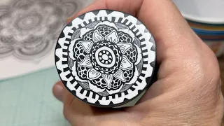 Mandala clay cane @ArtworkByColleen