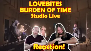 Musicians react to hearing LOVEBITES / BURDEN OF TIME - Studio Live