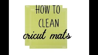 How to clean your Cricut mats Dawn dish soap and its easy