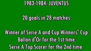 Michel Platini - 68 goals in Serie A (part 1/2): 1-36 (Juventus 1982-1984)