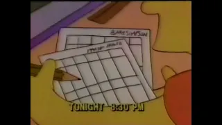 The Simpsons: Bart The Genius FOX Promo (1990, 30s)