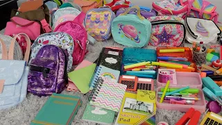 showing you my baby alive doll backpack, Lunch box and school supplies collection