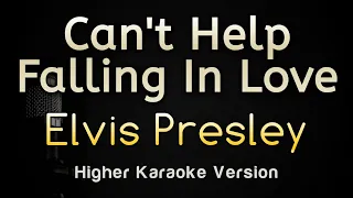 Can't Help Falling in Love - Elvis Presley Piano (Karaoke Songs With Lyrics - Higher Key)
