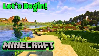 Let's Begin a New World in Minecraft. | Minecraft Survival Gameplay EP01 2024