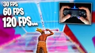 Trying EVERY FPS In Fortnite With Controller HANDCAM (30FPS, 60FPS, 120FPS...)