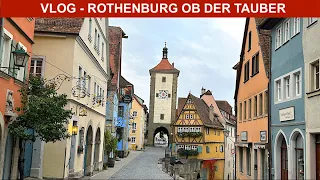 🇩🇪🇩🇪🇩🇪 VLOG Ротенбург Прогулка по городу Кафе на главной площади Германия - Rothenburg ob der Tauber