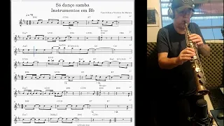 Playback "Só danço samba" for instruments in Bb