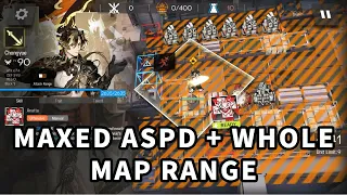 [Arknights WIP] What If Chongyue But MAX ASPD & Whole Map Range