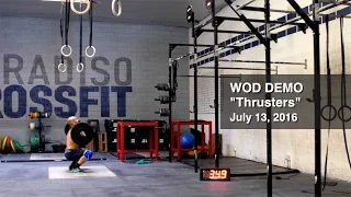 WOD DEMO - THRUSTERS (Paradiso Crossfit)