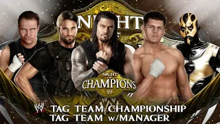 WWE 2K15: The Shield Vs The BrotherHood for the Tag Team WWE Championships.