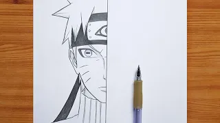 How to draw Naruto step by step | Naruto Uzumaki | easy tutorial