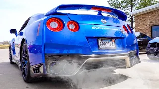 Nissan GTR Exhaust Install and SOUND! HKS R35