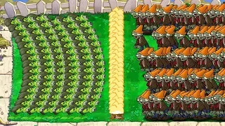 Plants vs Zombies Hack - 999 Gatling Pea vs Torchwood vs 999 Conehead Zombie