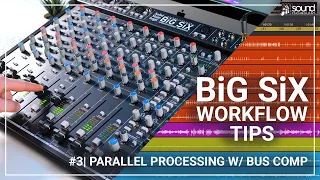 SSL BiG SiX Workflow Tips #3 | Parallel Processing with the Bus Comp | "ST Cue 1 to Bus Comp" Trick