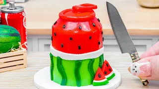 Miniature Watermelon Cake Decorating | Best Of Miniature Watermelon Cake Ideas By Yummy Bakery