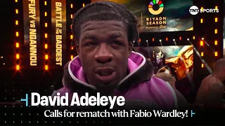 😤 "I WANT A REMATCH" | David Adeleye wants to fight Fabio Wardley AGAIN after TKO defeat! 🇸🇦
