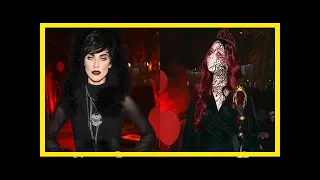 Breaking News | Annalynne mccord goes gothic for halloween with michelle trachtenberg at just jared