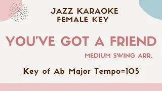 You've got a friend by Carol King - Swing Jazz ver. - Jazz Sing along KARAOKE - Female key