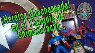 Heróica chacharita en el tianguis de las torres de Chimalhuacán en el Edomex.