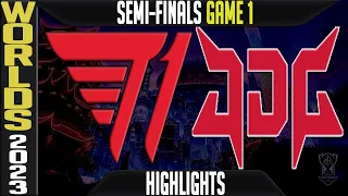 T1 vs JDG Highlights Game 1 | S13 Worlds 2023 Semi-finals | T1 vs JD Gaming G1