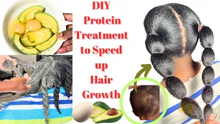 How to: Extreme Deep conditioning Protein treatment for Fast hair growth. Egg & Avocado Hair Mask