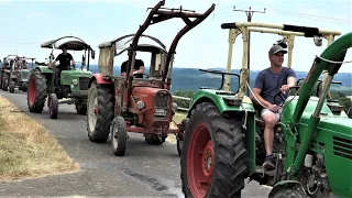 Oldtimer Prachtstücke verabschieden sich- vom schönsten Bulldogtreffen aus Heisdorf /Prüm 18.06.2023