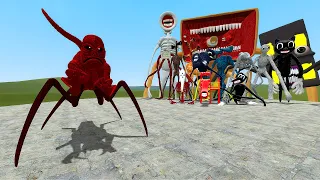 THE RED HELLBEAST VS ALL TREVOR HENDERSON CREATURES In Garry's Mod!