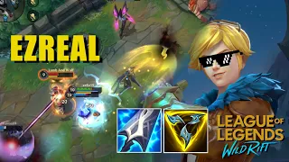 EZREAL MVP ON UNSTOPPABLE KILLS! PREDICTION OR LUCKY?! | GAMEPLAY (BUILD & RUNES) | WILD RIFT