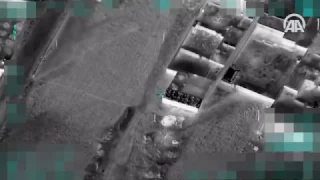 Turkish jet destroying Daesh target in Syria's Al-Bab