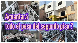 Porqué resiste todo el peso del 2do piso, una #estructura metálica para DÚPLEX. Vigas y tijerales