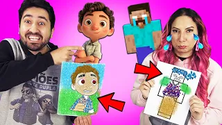 VOCÊS DECIDEM QUEM FEZ O MELHOR DESENHO COM COLAGEM | Gabriel e Shirley 2.0