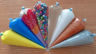 Making Crunchy Slime with Piping Bags #151